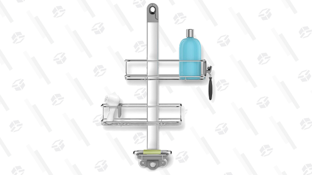 simplehuman Adjustable Shower Caddy, Stainless Steel + Anodized Aluminum | $40 | Amazon